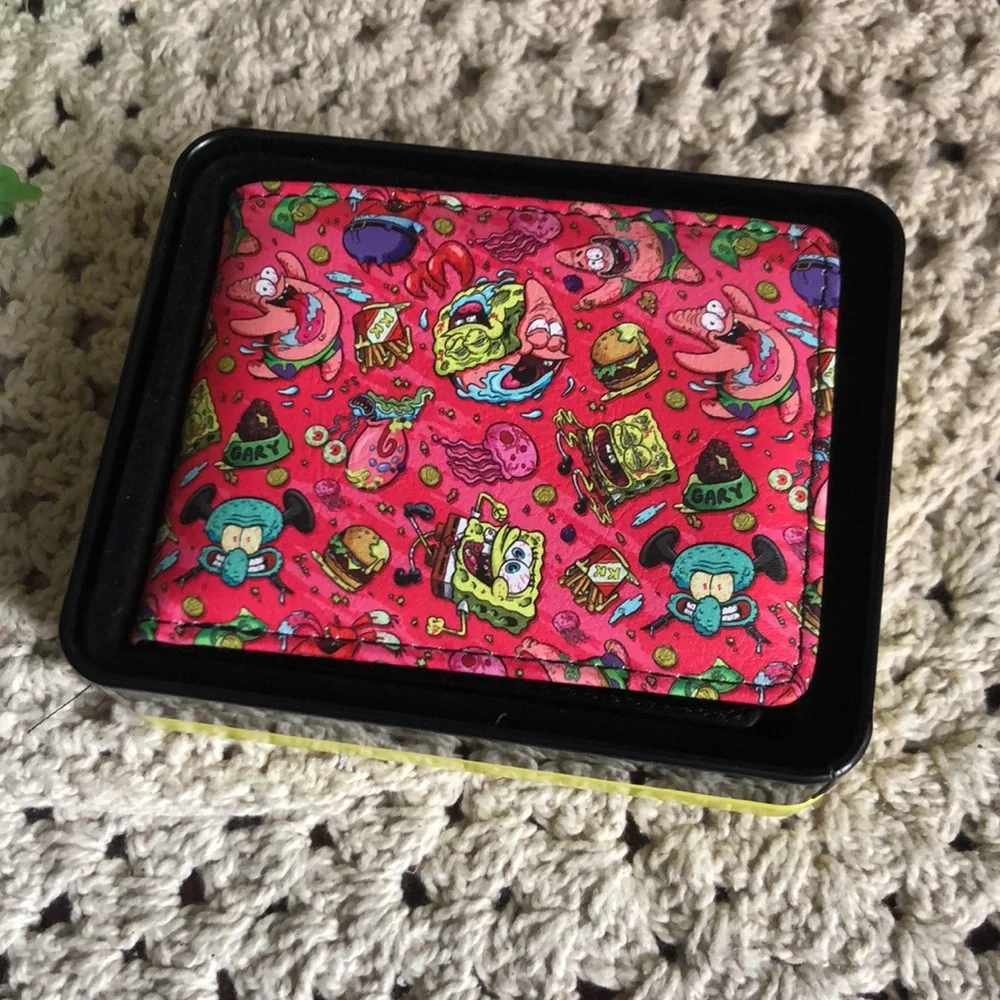 Buckle-Down Pink SpongeBob Patterned Bifold Wallet